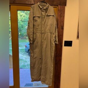 Bulwark Fire Resistant Men's Military Tan  Field Coverall